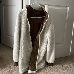 Zyia Cream and Brown Teddy Jacket
